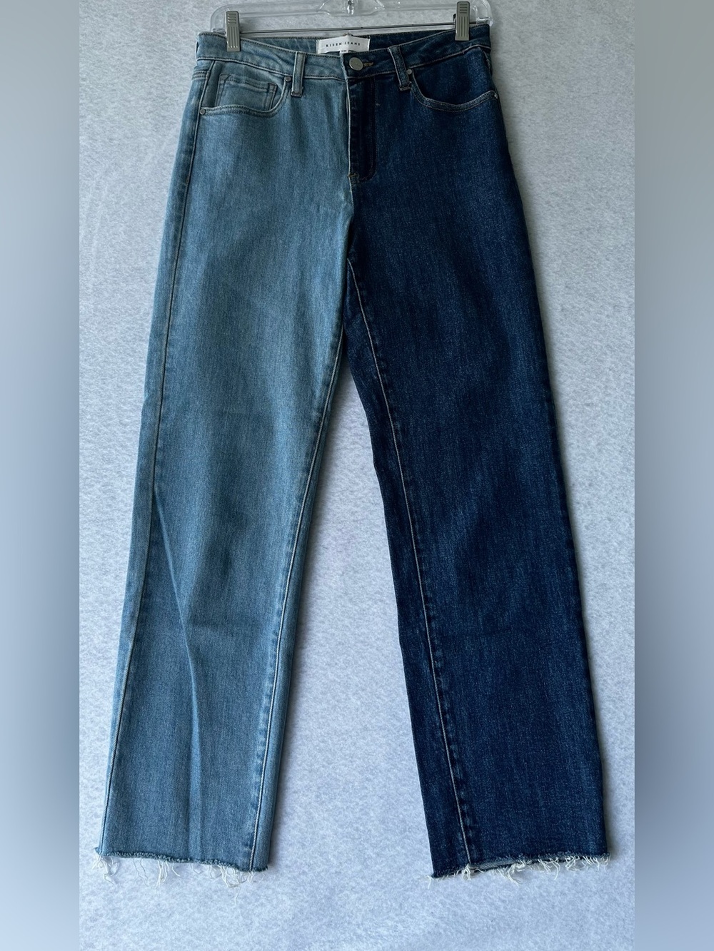 Risen Two-Tone High Waist Color Block  Jeans Size 3 W26